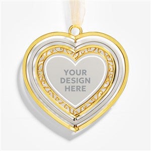 Corporate Engraved Spinning Heart Metal Ornament - 57085