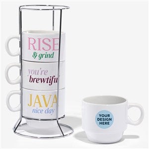 Corporate 6oz Stackable Mug Set of 4 - 57087