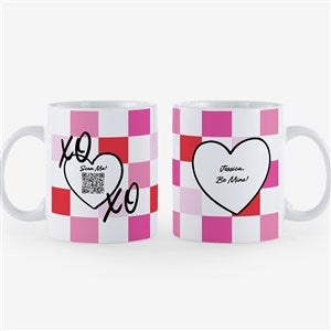 Valentines Day Personalized Photo Coffee Mug with Video QR Code 18 oz.- White - 57142-XL
