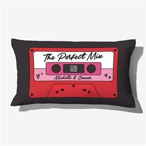 Cassette Tape Personalized Audio Lumbar Throw Pillow - 57144-LB