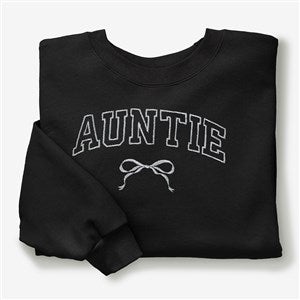Embroidered Bow Adult Black Sweatshirt by Jessie James Decker - 57330-CWS