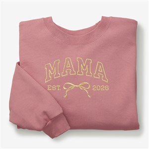 Embroidered Bow Adult Mauve Sweatshirt by Jessie James Decker - 57330-MS