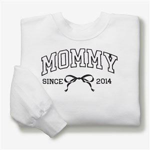 Embroidered Bow Adult White Sweatshirt by Jessie James Decker - 57330-S
