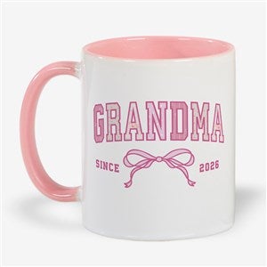 Personalized Floral Bow Mug with Pink Handle by Jessie James Decker - 57333-P
