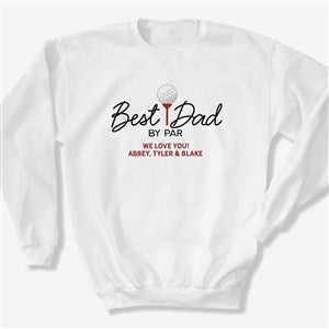 Best Dad By Par Personalized Hanes® Adult Crewneck Sweatshirt - 57378-S