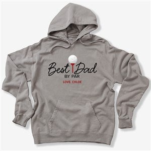 Best Dad By Par Personalized Hanes® Adult ComfortWash™ Hoodie - 57378-CWHS