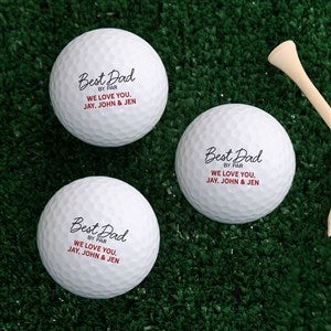 Best Dad By Par Personalized Golf Ball Set of 3 - Non Branded - 57379-B