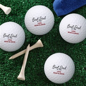 Best Dad By Par Personalized Golf Ball Set of 12 - Callaway® Warbird Plus - 57379-CW12