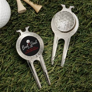 Best Dad By Par Personalized Divot Tool, Ball Marker  Clip - 57385