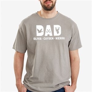 Dads Hobbies Personalized Hanes® Adult ComfortWash™ T-Shirt - 57404-CWT