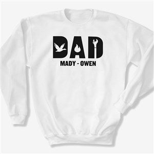 Dads Hobbies Personalized Hanes® Adult Crewneck Sweatshirt - 57405-S