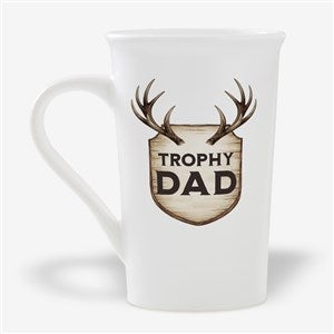 Hunting Trophy Personalized Latte Mug 16 oz.- White - 57416-U