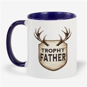 Hunting Trophy Personalized Coffee Mug 11 oz.- Blue - 57416-BL