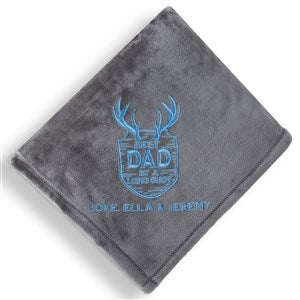 Hunting Trophy Personalized 50x60 Grey Fleece Blanket - 57417-SG