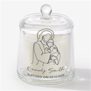 Sacred Embrace Personalized Cloche Candle - 57471