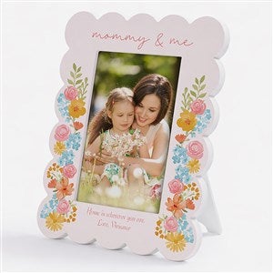 Sweet Blooms Personalized Scallop Edge Picture Frame - 57482