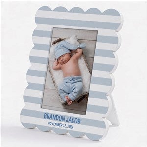 Tiny Treasures Personalized Baby Scallop Edge Picture Frame - 57484
