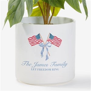Watercolor Freedom Personalized Outdoor Flower Pot-Small - 57492-S