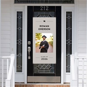 Modern Graduate Personalized Photo Graduation Door Banner - 57509