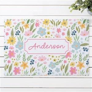 Spring Meadow Personalized Doormat- 18x27 - 57615-S