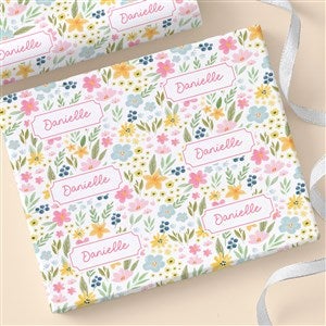 Spring Meadow Personalized Wrapping Paper Roll - 18ft Roll - 57616-L