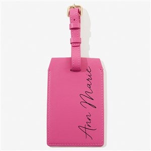 Simple Name Personalized Luggage Tag - Fuchsia - 57622-F