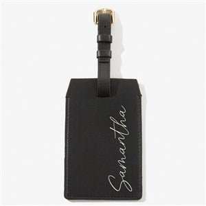 Simple Name Personalized Luggage Tag - Black - 57622-BLK