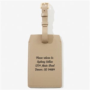 Write Your Own Personalized Luggage Tag - Beige - 57623-BE