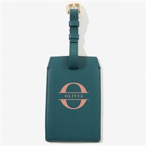 Lavish Last Name Personalized Luggage Tag - Teal - 57624-T