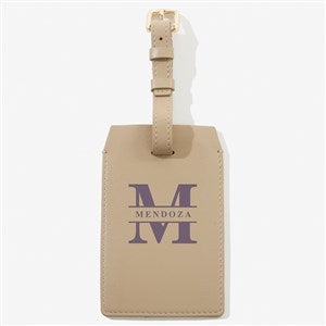 Lavish Last Name Personalized Luggage Tag - Beige - 57624-BE