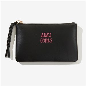 Write Your Own Personalized Coin Pouch - Black - 57627-Blk