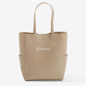 Classic Celebration Personalized Tote Bag - Beige - 57628-BE
