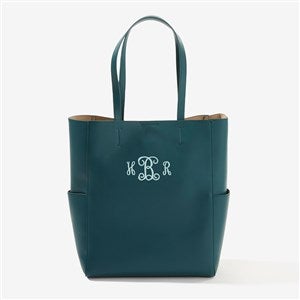 Classic Celebration Embroidered Tote Bag - Teal - 57628-T