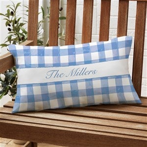 Watercolor Freedom Personalized Outdoor Throw Pillow- 12” x 22” - 57653-LB