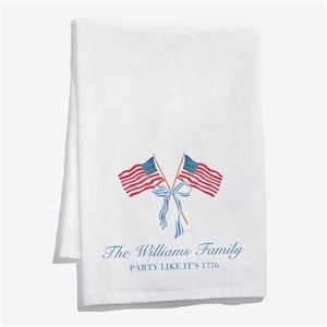 Watercolor Freedom Personalized Tea Towel - 57658