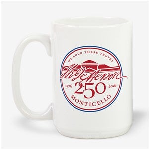 United States 250th Birthday Coffee Mug 15 oz.- White - 57685-L