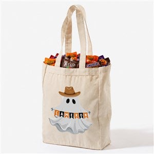 Ghost Town Cuties Personalized Halloween Canvas Tote Bags - 14quot; x 10quot; - 57726-S