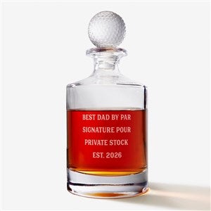 Write Your Own Personalized Golf Whiskey Decanter - 57804