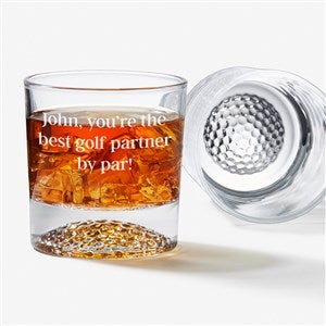 Engraved Old Fashioned Golf Whiskey Glass - Set of 2 - 57806