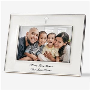 Write Your Own Personalized Silver Cross Picture Frame - 57817