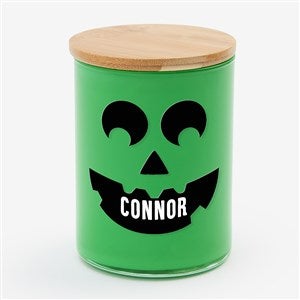Pick a Face Pumpkin Personalized Color Splash 12oz Candle - Eucalyptus  Aloe - 57845-EA