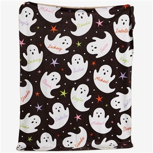 Bright Fright Ghosts Personalized 60x80 Sherpa Blanket - 57886-SL