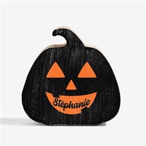 Pick a Face Pumpkin Personalized Wooden Pumpkin - 4 Tall - 57915-4