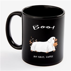 Halloween Paws Personalized Black Coffee Mug - 11 oz. - 57931-S