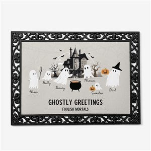 Ghostly Greetings Personalized Doormat- 18x27 - 57940