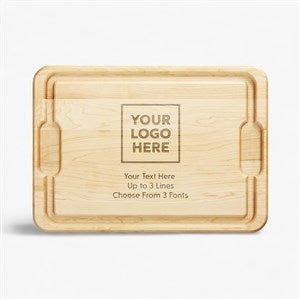 Custom Logo Hardwood Cutting Board 12 x 17 - 57964
