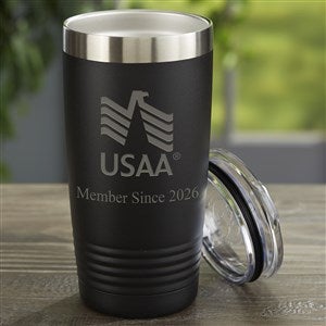 USAA Member 20 oz. Vacuum Insulated Stainless Steel Tumbler - Black - 57985-USAA-Member