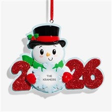 2026 Snowman Personalized Christmas Ornament - 58135