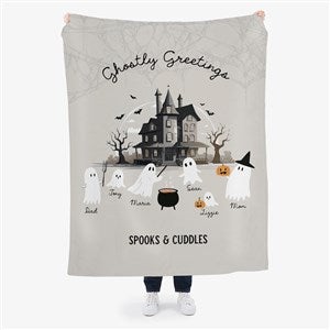 Ghostly Greetings Personalized 50x60 Plush Fleece Blanket - 58148-F