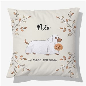 Halloween Paws Personalized 18 Throw Pillow - 58152-L